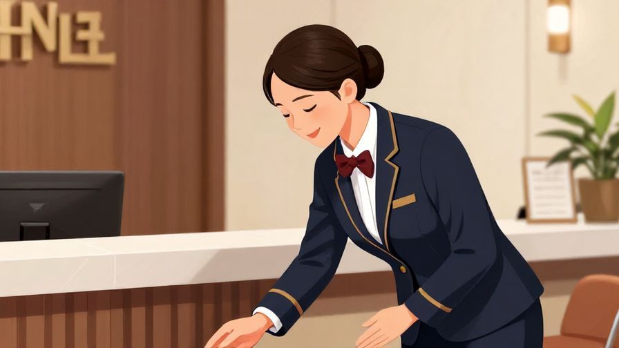 Illustration%20of%20a%20formal%20receptionist%20bowing%20politely%20with%20a%20warm%20smile%20in%20a%20hotel%20lobby%2C%20vibrant%20colors%2C%20illustrated%20style