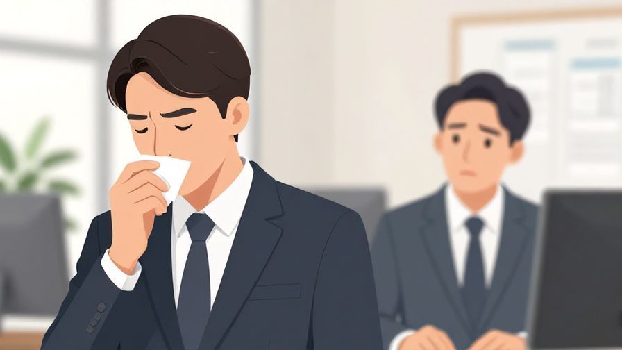 Illustration%20of%20a%20formal%20setting%20with%20someone%20sniffing%20cautiously%20and%20another%20person%20looking%20concerned%2C%20office%20background%2C%20illustrated%20style