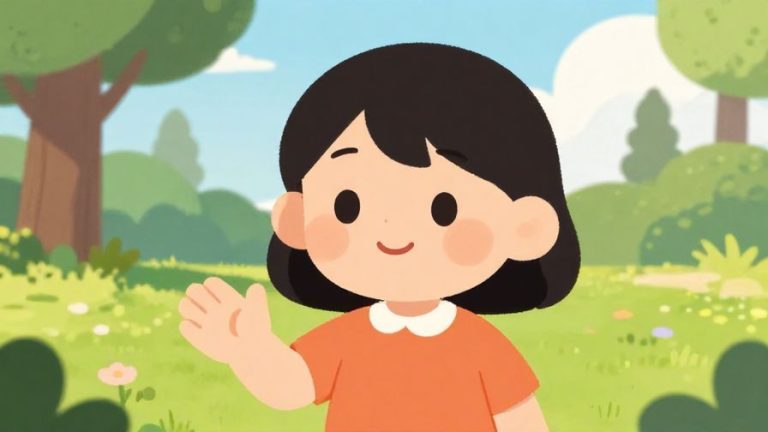 Illustration%20of%20a%20friendly%20character%20giving%20a%20gentle%20warning%20with%20a%20slight%20smile%2C%20park%20background%2C%20vibrant%20colors%2C%20illustrated%20style