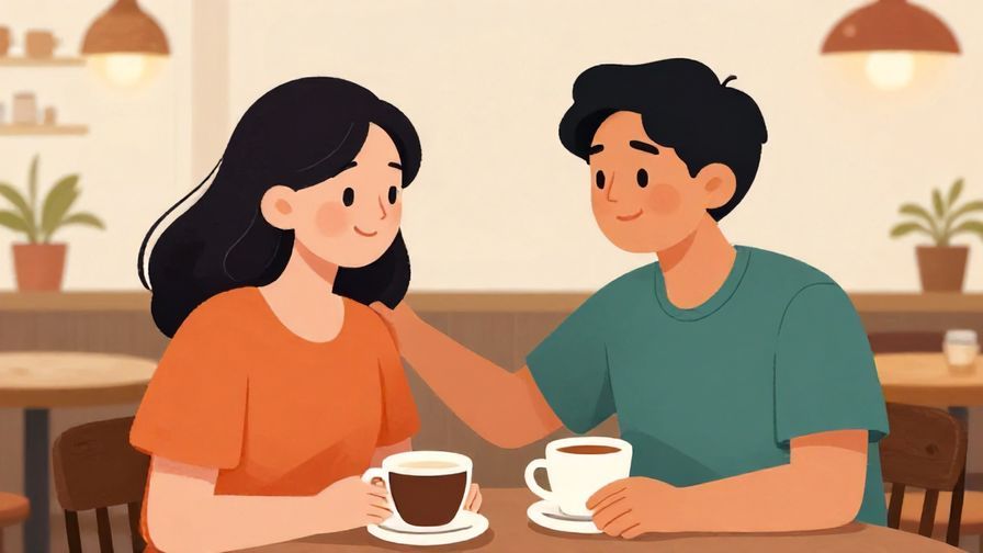 Illustration%20of%20a%20friendly%20conversation%20between%20two%20people%20in%20a%20cozy%20cafe%2C%20one%20comforting%20the%20other%2C%20soft%20warm%20lighting%2C%20vibrant%20colors%2C%20illustrated%20style