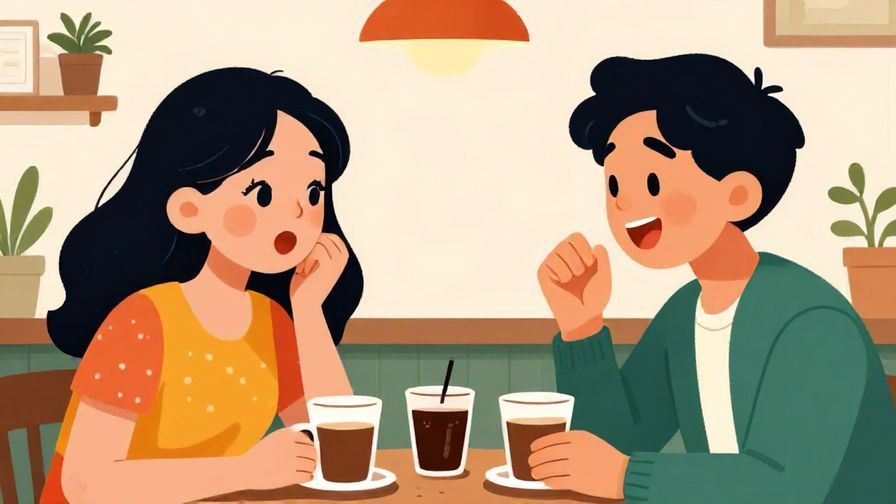 Illustration%20of%20a%20friendly%20conversation%20between%20two%20people%20in%20a%20coffee%20shop%2C%20one%20expressing%20surprise%20with%20animated%20facial%20expressions%2C%20vibrant%20colors%2C%20illustrated%20style