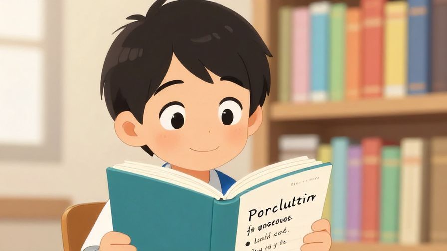 Illustration%20of%20a%20friendly%20Japanese%20learner%20looking%20at%20a%20phrasebook%20with%20thoughtful%20expression%2C%20colorful%20bookshelf%20in%20background%2C%20bright%20lighting%2C%20illustrated%20style