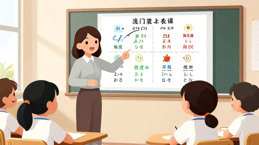 Illustration%20of%20a%20friendly%20Japanese%20teacher%20explaining%20language%20concepts%20with%20colorful%20charts%20and%20smiling%20students%20in%20a%20classroom%2C%20vibrant%20colors%2C%20illustrated%20style