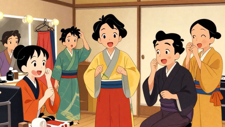 Illustration%20of%20a%20friendly%20Japanese%20theater%20backstage%20scene%2C%20actors%20getting%20ready%20with%20excited%20expressions%2C%20vibrant%20colors%2C%20illustrated%20style