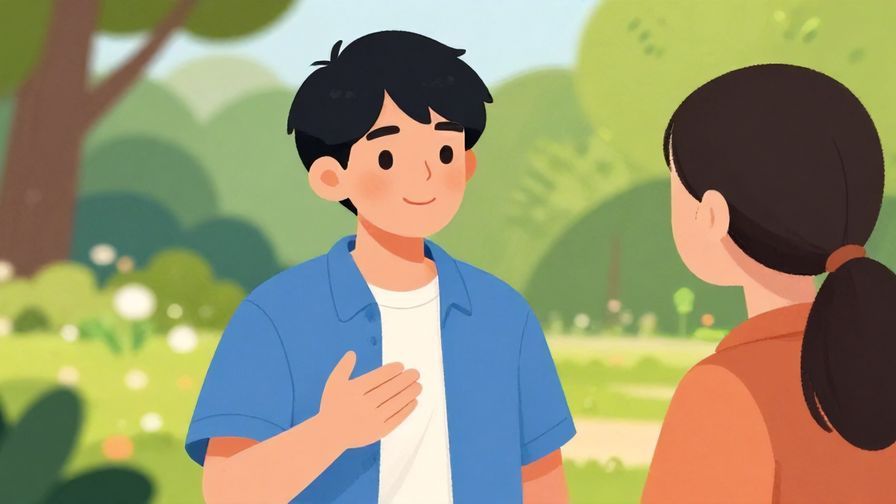 Illustration%20of%20a%20friendly%20person%20gently%20warning%20a%20friend%20with%20a%20soft%20smile%20and%20open%20hand%20gesture%2C%20park%20background%2C%20vibrant%20colors%2C%20illustrated%20style