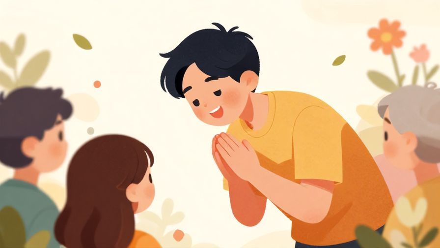 Illustration%20of%20a%20friendly%20person%20smiling%20and%20bowing%20slightly%20in%20gratitude%20at%20a%20small%20gathering%20with%20warm%20colors%20and%20soft%20background%20elements%20like%20flowers%20and%20floating%20leaves%2C%20illustrated%20style