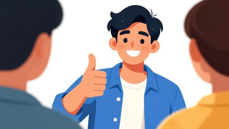 Illustration%20of%20a%20friendly%20person%20smiling%20confidently%20and%20giving%20a%20thumbs-up%20to%20another%20person%2C%20bright%20colors%2C%20illustrated%20style