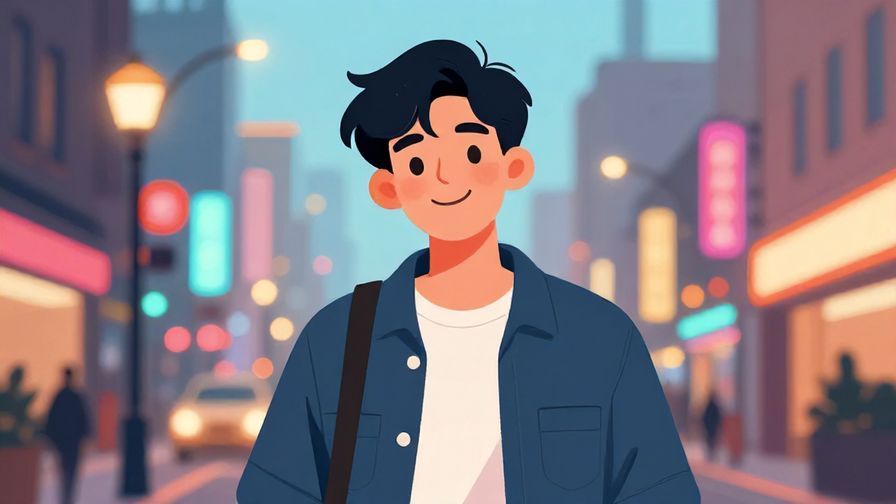 Illustration%20of%20a%20friendly%20person%20smiling%20casually%20with%20a%20city%20background%20and%20colorful%20street%20lights%2C%20vibrant%20colors%2C%20illustrated%20style