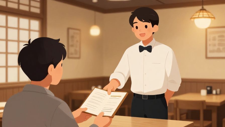 Illustration%20of%20a%20friendly%20restaurant%20host%20greeting%20a%20guest%20holding%20a%20reservation%20book%2C%20with%20a%20warm%20interior%20and%20soft%20lighting%20in%20a%20Japanese%20style%20setting.