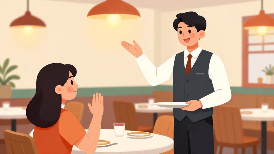 Illustration%20of%20a%20friendly%20restaurant%20scene%20with%20a%20customer%20raising%20a%20hand%20to%20signal%20the%20waiter%2C%20colorful%20dining%20room%20background%2C%20warm%20lighting%2C%20illustrated%20style