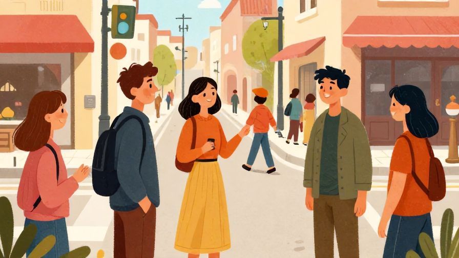 Illustration%20of%20a%20friendly%20street%20scene%20with%20people%20exchanging%20smiles%20and%20greetings%2C%20vibrant%20colors%2C%20detailed%20background%2C%20illustrated%20style