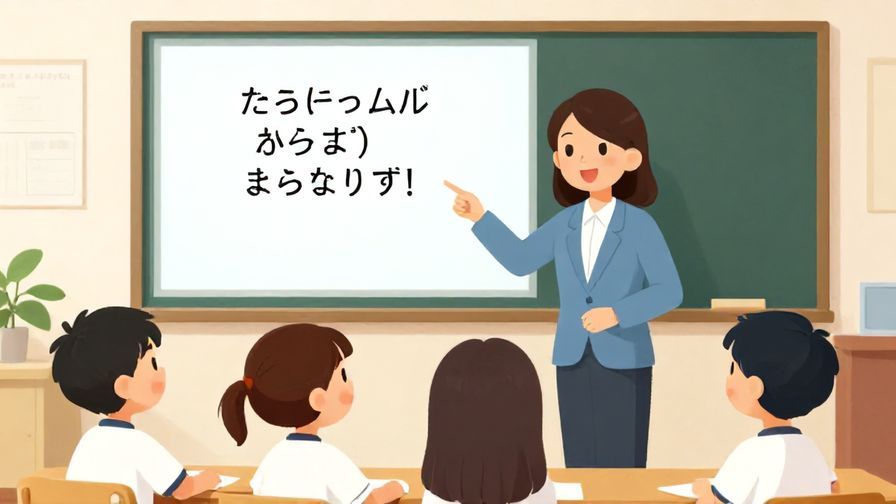 Illustration%20of%20a%20friendly%20teacher%20explaining%20basic%20Japanese%20phrases%20to%20a%20small%20group%20of%20smiling%20learners%2C%20colorful%20classroom%20background%2C%20illustrated%20style