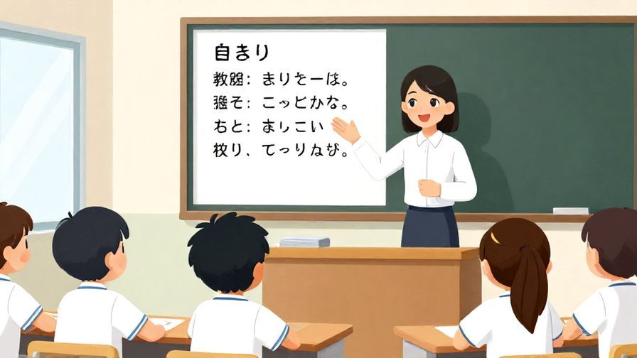 Illustration%20of%20a%20friendly%20teacher%20explaining%20Japanese%20phrases%20to%20a%20small%20group%20of%20students%2C%20classroom%20setting%2C%20bright%20colors%2C%20illustrated%20style