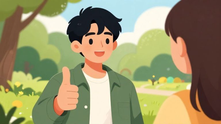 Illustration%20of%20a%20friendly%20young%20person%20giving%20a%20thumbs-up%20to%20a%20friend%2C%20bright%20outdoor%20park%20background%2C%20vibrant%20colors%2C%20illustrated%20style