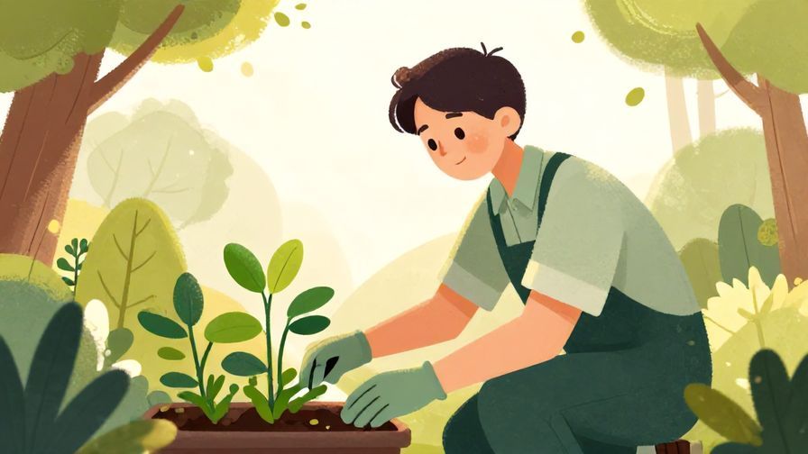 Illustration%20of%20a%20gardener%20tending%20plants%20with%20careful%20expression%2C%20sunlight%20filtering%20through%20trees%2C%20soft%20colors