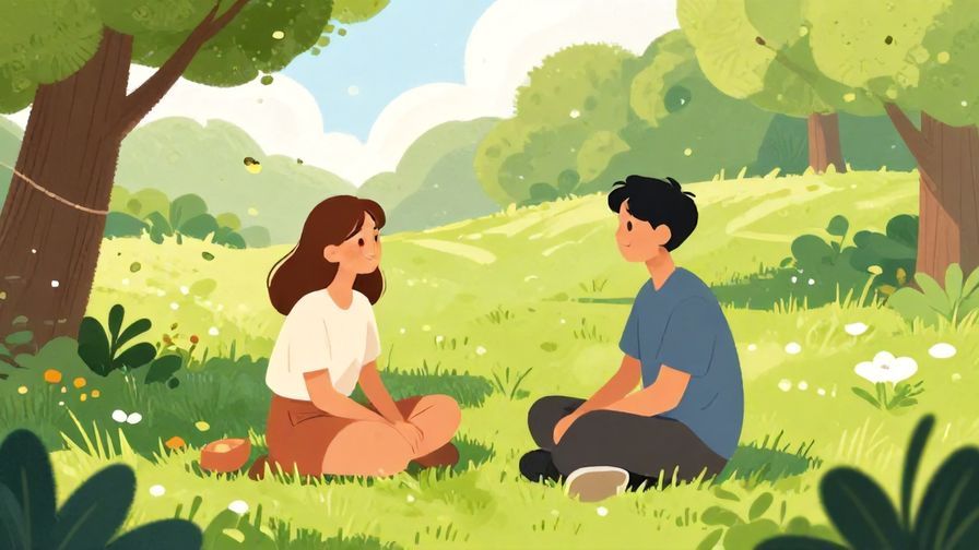 Illustration%20of%20a%20gentle%20conversation%20between%20two%20people%20sitting%20in%20a%20park%20with%20soft%20sunlight%20and%20calm%20nature%20around%20them%2C%20expressing%20a%20peaceful%20ending.%20Illustrated%20style%2C%20vibrant%20colors