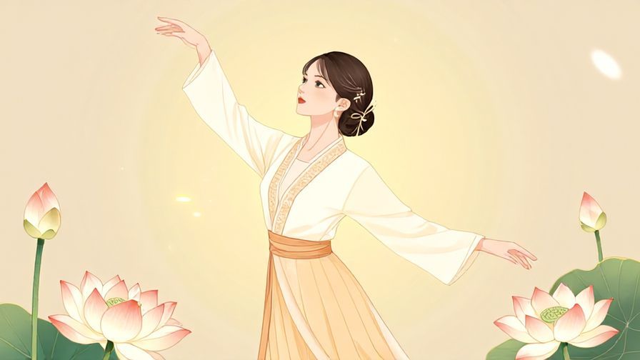 Illustration%20of%20a%20graceful%20person%20in%20elegant%20attire%20with%20soft%20lotus%20flowers%20and%20gentle%20light%20rays%20around%20them.%20Illustrated%20style%20and%20warm%20tones