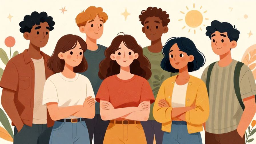 Illustration%20of%20a%20group%20having%20fun%20while%20one%20person%20looks%20bored%20and%20detached%2C%20detailed%20background%2C%20vibrant%20colors%2C%20illustrated%20style