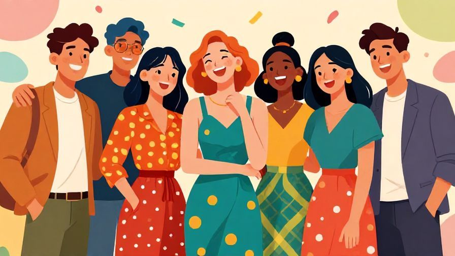 Illustration%20of%20a%20group%20of%20friends%20getting%20ready%20for%20a%20photo%2C%20smiling%20and%20laughing%20with%20vibrant%20outfits%20and%20a%20colorful%20background%20showing%20festive%20energy%2C%20illustrated%20style