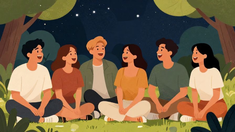 Illustration%20of%20a%20group%20of%20friends%20hanging%20out%20and%20laughing%20at%20night%20in%20a%20park