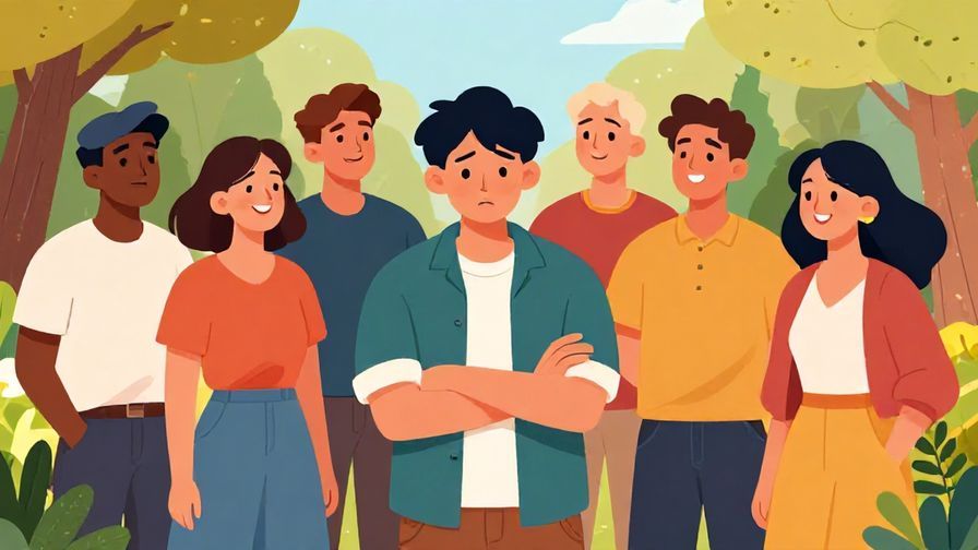 Illustration%20of%20a%20group%20of%20friends%20with%20one%20person%20looking%20disappointed%20while%20others%20laugh%20and%20smile%20in%20a%20colorful%20park%20setting%2C%20vibrant%20colors%2C%20illustrated%20style