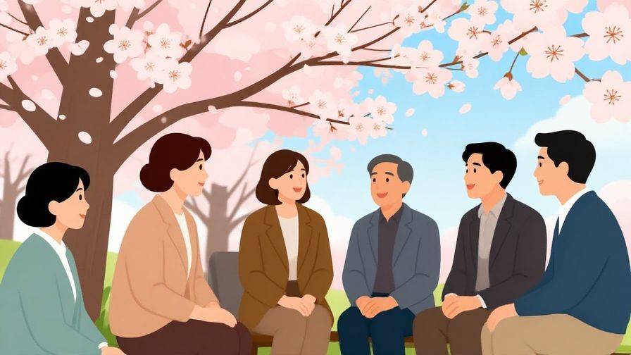 Illustration%20of%20a%20group%20of%20people%20chatting%20and%20smiling%20under%20cherry%20blossoms%20with%20a%20bright%20spring%20day%2C%20illustrated%20style