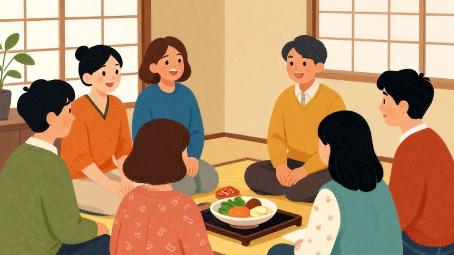 Illustration%20of%20a%20group%20of%20people%20having%20a%20friendly%20chat%20in%20a%20cozy%20Japanese%20room%2C%20smiling%20and%20listening%20to%20each%20other%2C%20vibrant%20colors%2C%20illustrated%20style