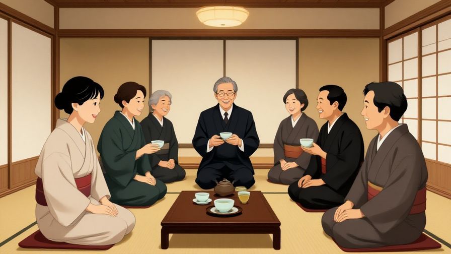 Illustration%20of%20a%20group%20of%20people%20sharing%20tea%20and%20smiling%20in%20a%20traditional%20Japanese%20room%2C%20formal%20atmosphere%2C%20illustrated%20style