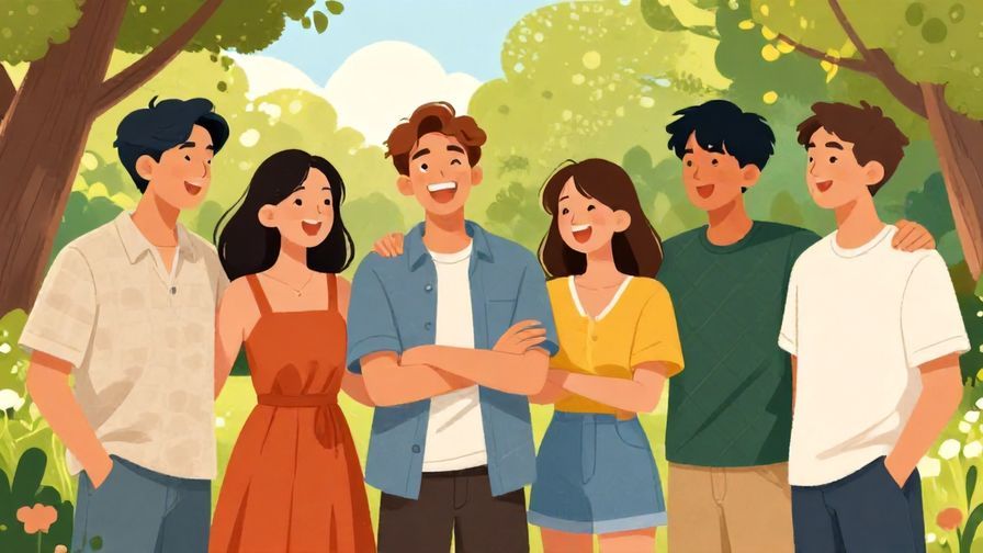 Illustration%20of%20a%20group%20of%20young%20friends%20laughing%20and%20shrugging%20playfully%20in%20a%20sunny%20park%2C%20expressing%20casual%20indifference%20and%20fun%20vibes%2C%20vibrant%20colors%2C%20illustrated%20style