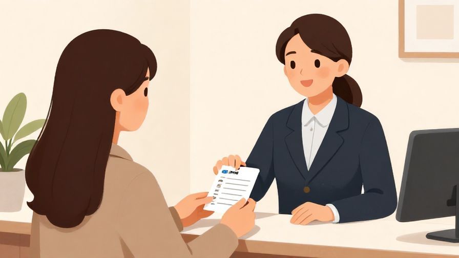 Illustration%20of%20a%20guest%20showing%20an%20ID%20or%20reservation%20confirmation%20to%20a%20smiling%20receptionist%2C%20soft%20warm%20lighting%2C%20illustrated%20style