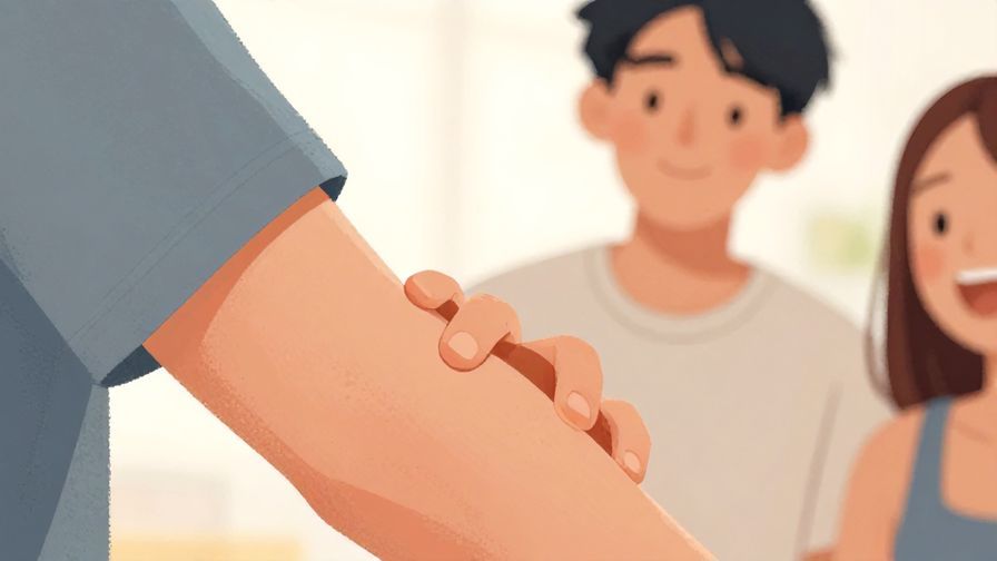 Illustration%20of%20a%20hand%20gently%20pinching%20someone%20on%20the%20arm%2C%20with%20a%20laughing%20friend%20and%20bright%20background%2C%20illustrated%20style