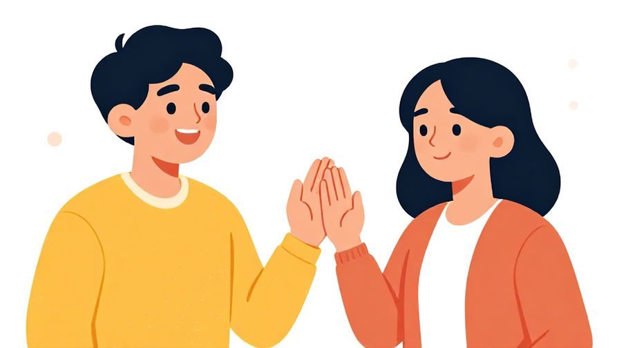 Illustration%20of%20a%20happy%20person%20complimenting%20a%20friend%20who%20looks%20different%20and%20more%20confident%2C%20bright%20colors%2C%20illustrated%20style