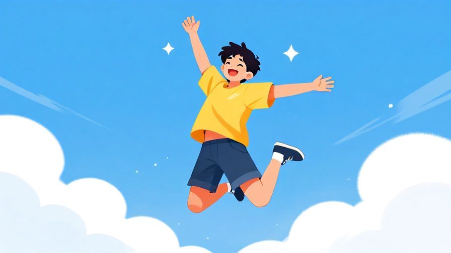 Illustration%20of%20a%20happy%20young%20person%20jumping%20with%20joy%2C%20surrounded%20by%20sparkles%20and%20a%20bright%20blue%20sky%20background%2C%20vibrant%20colors%2C%20illustrated%20style