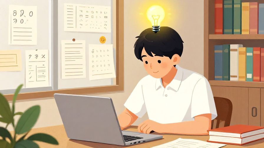 Illustration%20of%20a%20Japanese%20language%20learner%20studying%20in%20a%20cozy%20room%2C%20surrounded%20by%20books%20and%20notes%2C%20with%20a%20glowing%20light%20bulb%20above%20their%20head%2C%20detailed%20background%2C%20vibrant%20colors%2C%20illustrated%20style
