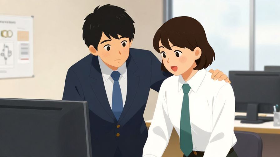 Illustration%20of%20a%20Japanese%20office%20scene%2C%20two%20people%20supporting%20each%20other%2C%20warm%20expressions%2C%20detailed%20interior%20background%2C%20vibrant%20colors%2C%20illustrated%20style