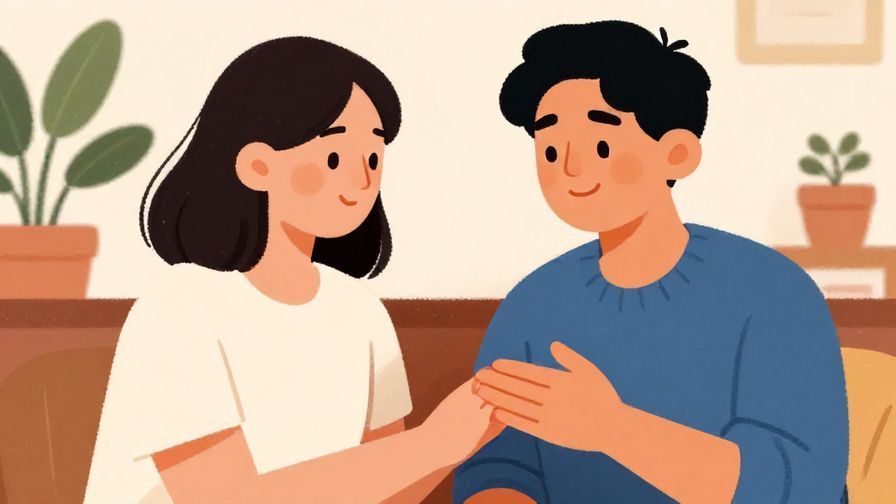 Illustration%20of%20a%20kind%20person%20offering%20a%20gentle%20smile%20and%20comforting%20gesture%2C%20calm%20indoor%20setting%2C%20vibrant%20colors%2C%20illustrated%20style