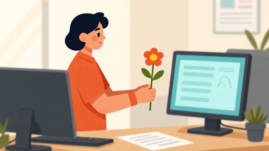 Illustration%20of%20a%20kind%20person%20offering%20a%20flower%20in%20a%20calm%20office%20setting%2C%20soft%20lighting%2C%20vibrant%20colors