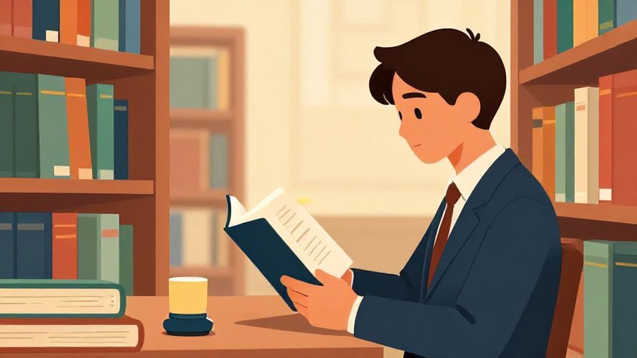 Illustration%20of%20a%20library%20scene%20with%20a%20person%20reading%20calmly%2C%20formal%20and%20quiet%20atmosphere%2C%20vibrant%20colors%2C%20illustrated%20style