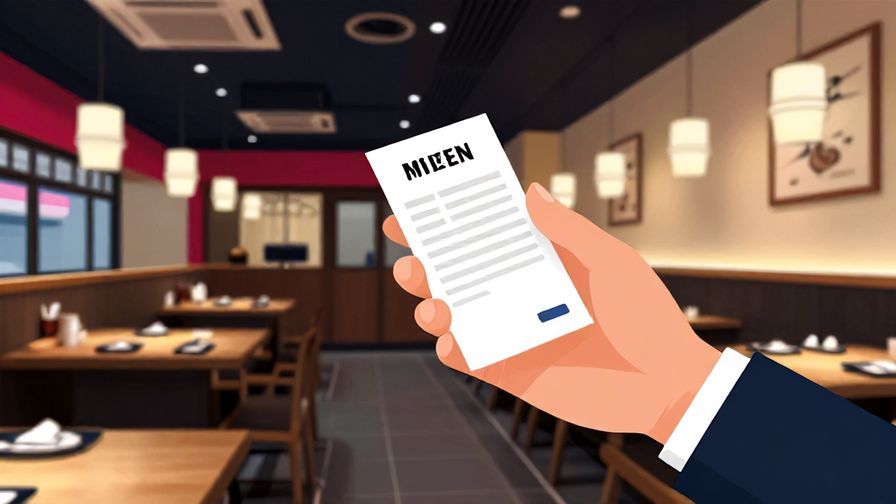 Illustration%20of%20a%20modern%20Japanese%20restaurant%20with%20a%20customer%20holding%20up%20a%20hand%20to%20signal%20the%20bill%2C%20stylish%20interior%2C%20colorful%20lighting%2C%20illustrated%20style