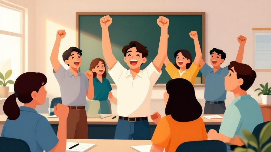 Illustration%20of%20a%20motivated%20team%20cheering%20together%20in%20the%20morning%20sunlight%20in%20an%20office%20or%20classroom.%20Bright%20and%20energetic%20colors%2C%20illustrated%20style