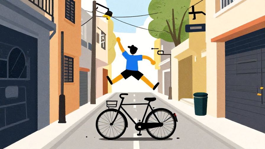 Illustration%20of%20a%20narrow%20escape%20scene%2C%20with%20a%20stylized%20character%20jumping%20away%20from%20a%20bike%20in%20a%20busy%20street%2C%20vibrant%20colors%2C%20illustrated%20style