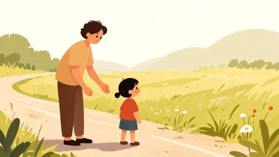 Illustration%20of%20a%20parent%20gently%20telling%20a%20child%20to%20turn%20right%20on%20a%20path%2C%20warm%20colors%2C%20illustrated%20style