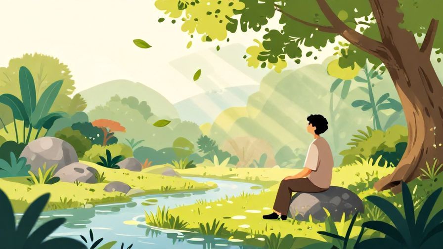 Illustration%20of%20a%20peaceful%20Japanese%20garden%20with%20a%20calm%20person%20reflecting%20on%20words%2C%20with%20floating%20leaves%20and%20soft%20light%20rays%20in%20the%20background%2C%20vibrant%20colors%2C%20illustrated%20style