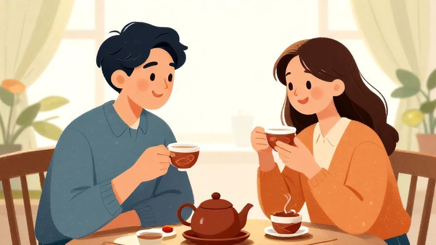 Illustration%20of%20a%20peaceful%20scene%20with%20two%20people%20sharing%20tea%20and%20smiling%2C%20soft%20light%2C%20vibrant%20colors%2C%20illustrated%20style