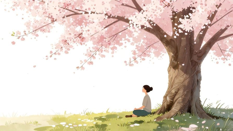 Illustration%20of%20a%20peaceful%20scene%20with%20a%20person%20meditating%20under%20a%20cherry%20blossom%20tree%20reflecting%20a%20deep%20understanding%2C%20soft%20natural%20light%2C%20illustrated%20style