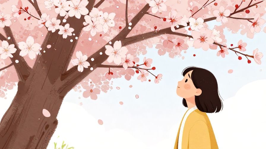 Illustration%20of%20a%20person%20admiring%20a%20blooming%20cherry%20blossom%20tree%20with%20a%20peaceful%20expression%2C%20vibrant%20colors%2C%20illustrated%20style