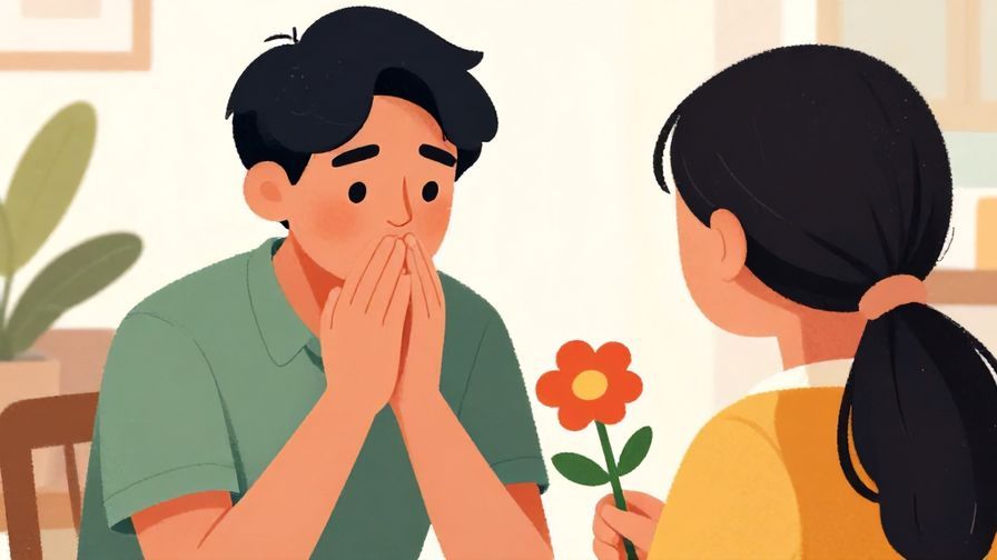 Illustration%20of%20a%20person%20apologizing%20with%20a%20soft%20smile%20while%20offering%20a%20flower%20to%20another%20person%20who%20is%20listening%20attentively%2C%20vibrant%20colors%2C%20illustrated%20style