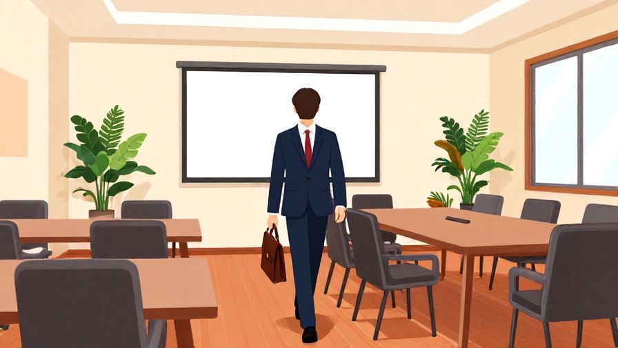 Illustration%20of%20a%20person%20arriving%20at%20a%20meeting%20room%20right%20on%20time%2C%20formal%20setting%2C%20vibrant%20colors%2C%20illustrated%20style