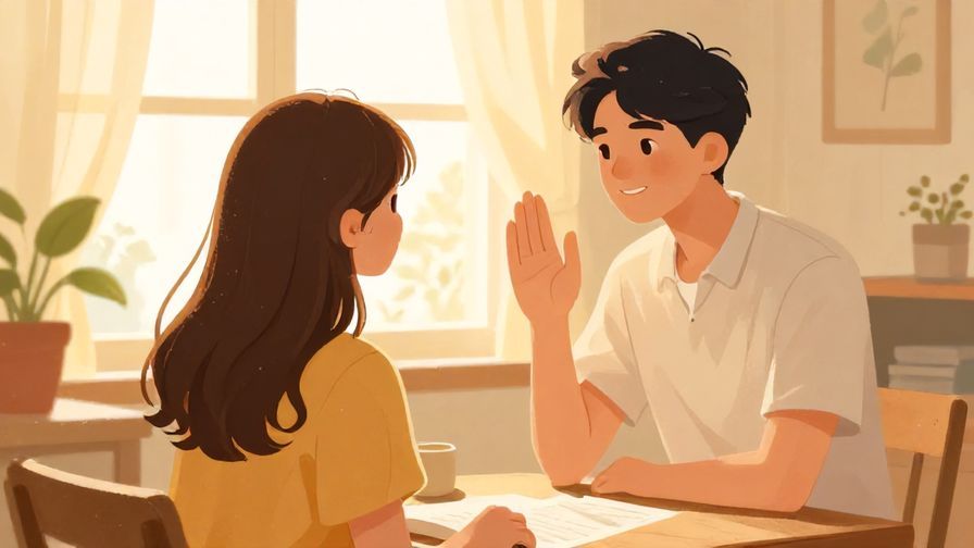 Illustration%20of%20a%20person%20asking%20permission%20politely%20to%20a%20friend%20in%20a%20sunlit%20room%2C%20warm%20colors%2C%20illustrated%20style