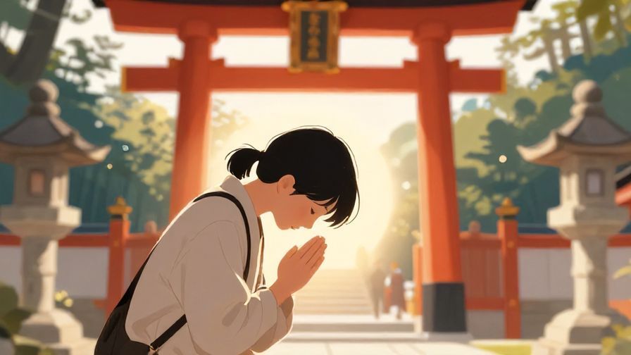 Illustration%20of%20a%20person%20at%20a%20shrine%20bowing%20with%20hands%20clasped%20in%20prayer%2C%20soft%20spiritual%20glow%2C%20detailed%20background%2C%20vibrant%20colors%2C%20illustrated%20style